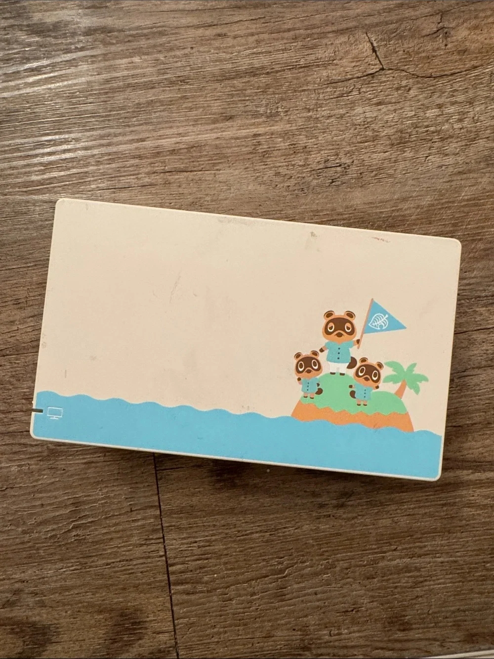 Nintendo White Dock with Light Blue Island Graphic Animal Crossing - Picture 2 of 5